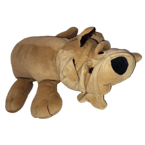 18" Rare 80s Vintage Talking Happy Puppy Shar Pei By Cuddle Wit Inc MUTE - Picture 2 of 14